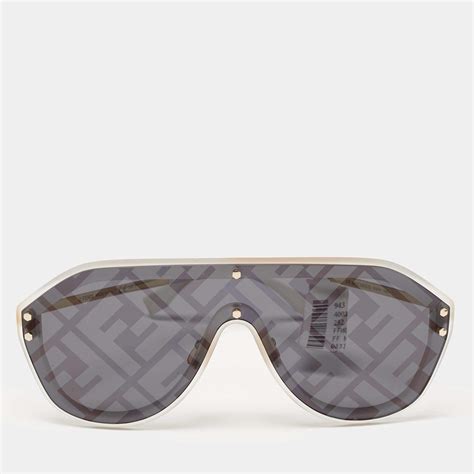 fendi ff m0039 shield sunglasses|Fendi Grey Mirror Shield Men's Sunglasses FF .